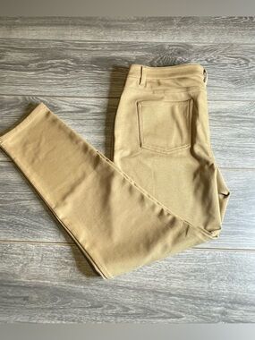 Michael Kors Tan Jeggings with Gold Logo & Buttons Size 14 ( Like New )